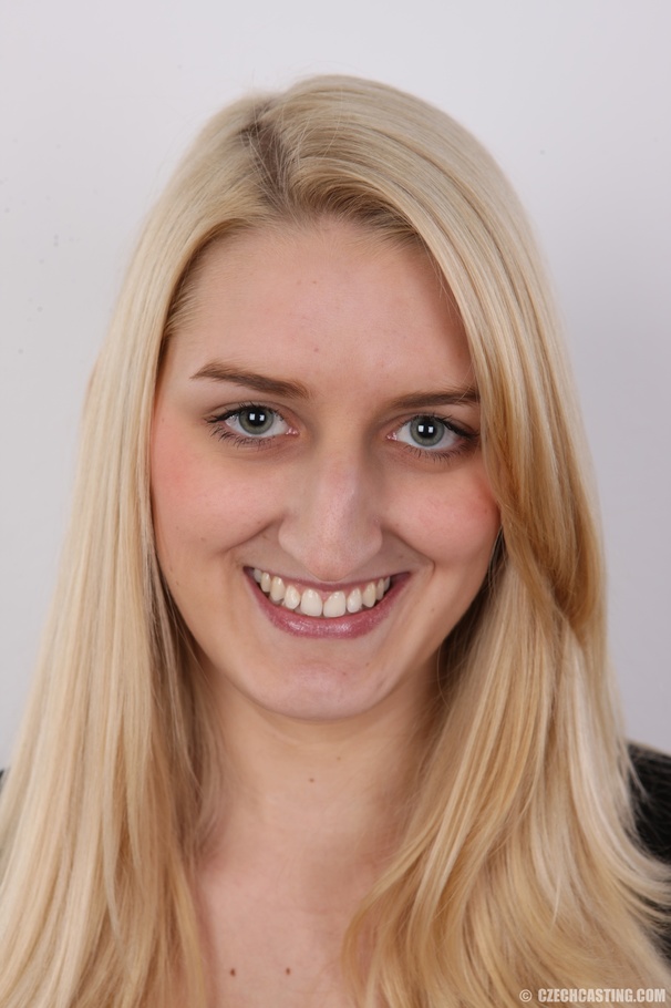 Pretty blonde stunner undresses at casting  - XXX Dessert - Picture 1