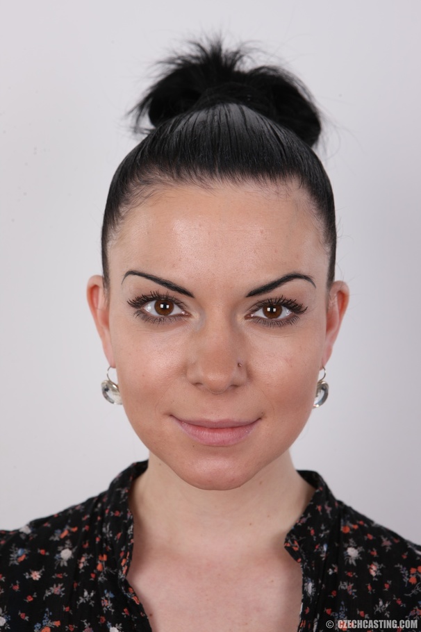 Small-titted brunette babe in a blue linger - XXX Dessert - Picture 1