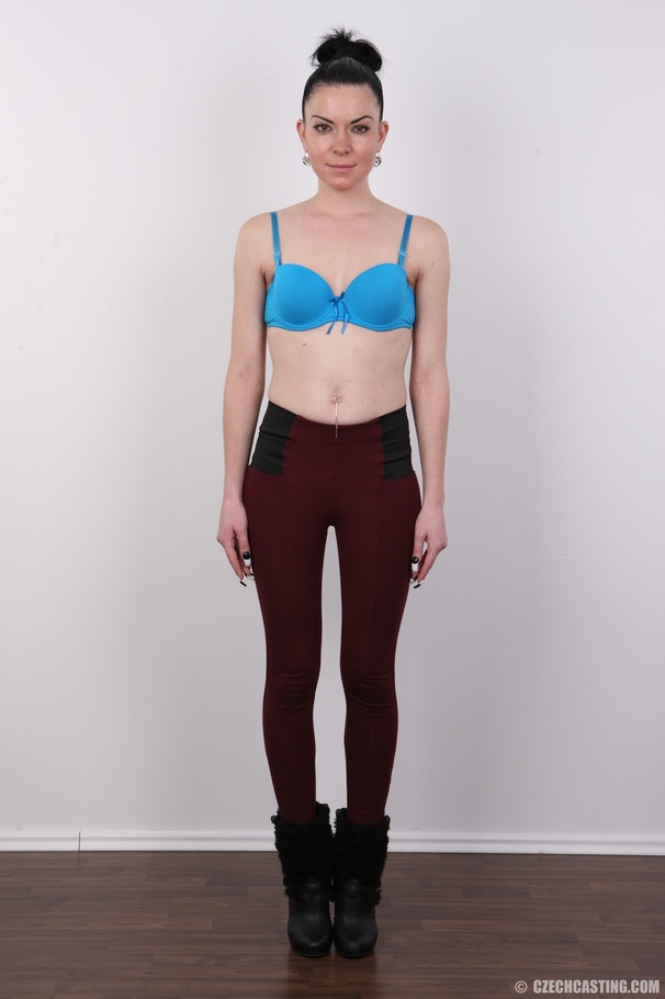 Small-titted brunette babe in a blue linger - XXX Dessert - Picture 4