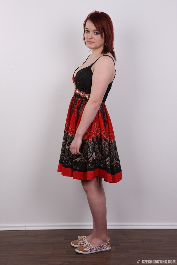Chubby red teen with big tits and tattoo ab - XXX Dessert - Picture 3