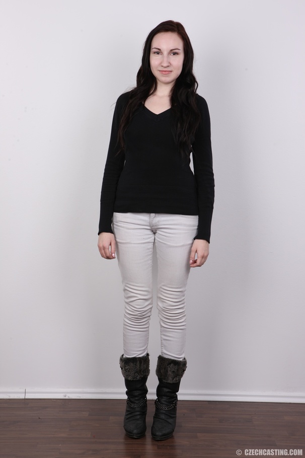 Small-titted brunette teen chick with long  - XXX Dessert - Picture 2