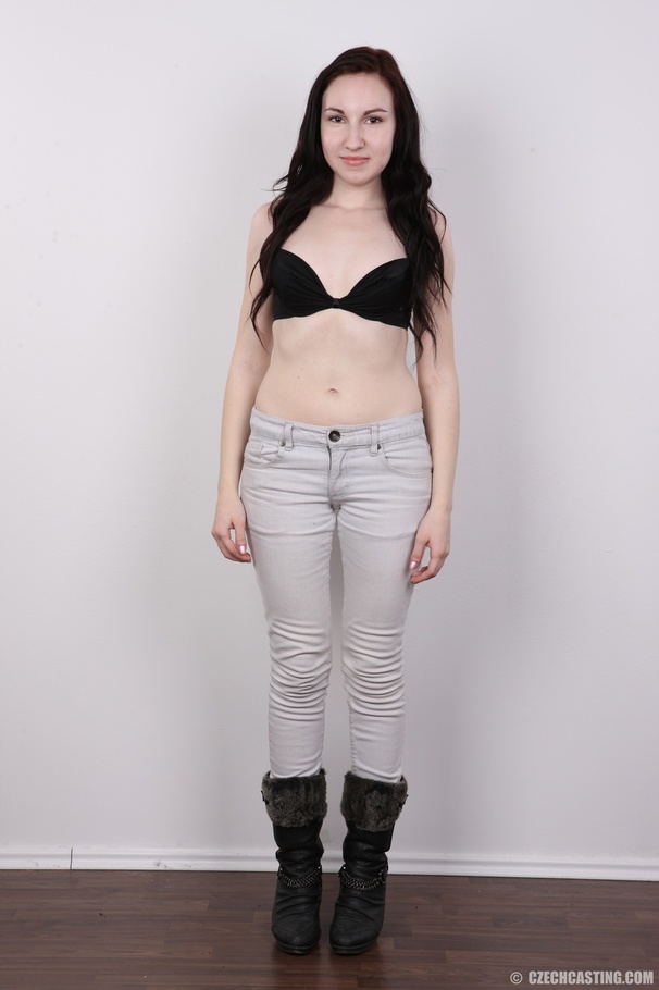 Small-titted brunette teen chick with long  - XXX Dessert - Picture 4