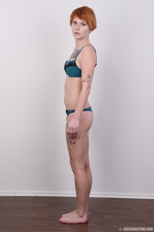 Amazing teen redhead with colorful tattoos  - XXX Dessert - Picture 8