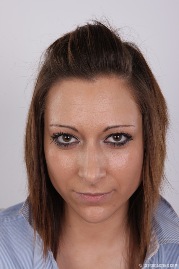 This brunette chick with small tits trying  - XXX Dessert - Picture 1