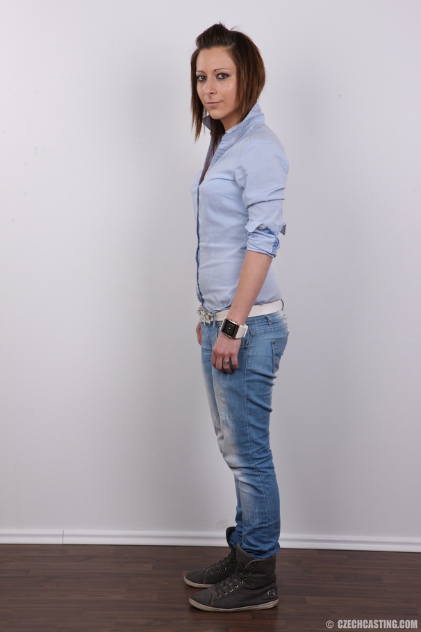 This brunette chick with small tits trying  - XXX Dessert - Picture 3