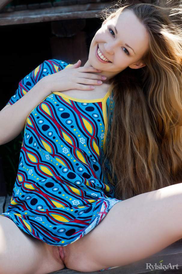 Petite chick strips short blue dress displa - XXX Dessert - Picture 14