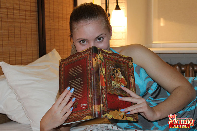 Innocent blonde pulls stunning blue sundress to her waist before steamy sex session. - XXXonXXX - Pic 2