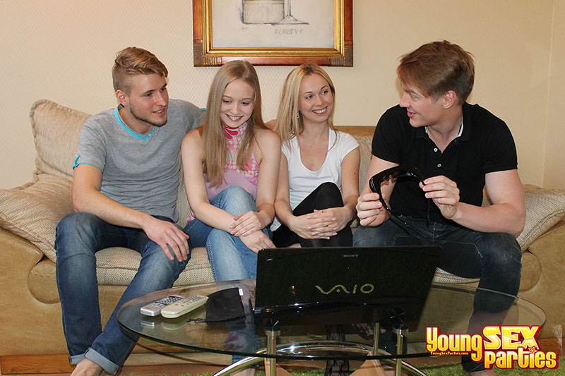 A guy filming a sexy FMF threesome gets in on the action when his stiff dick is suckled. - XXXonXXX - Pic 1