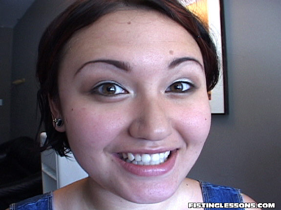 Girl in black bra and thong is smiling while prepared for her man’s forceful fist. - XXXonXXX - Pic 2