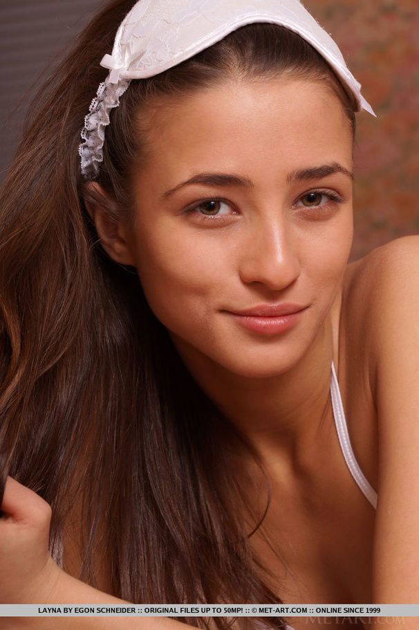 Good-natured girl is playful with a nightti - XXX Dessert - Picture 1