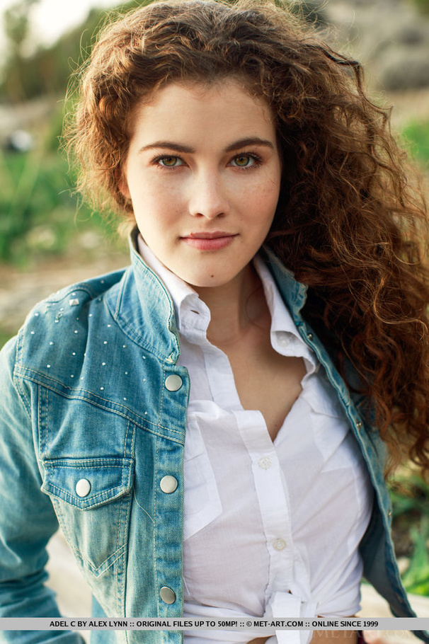 Curly haired lass appears innocent in a pla - XXX Dessert - Picture 3