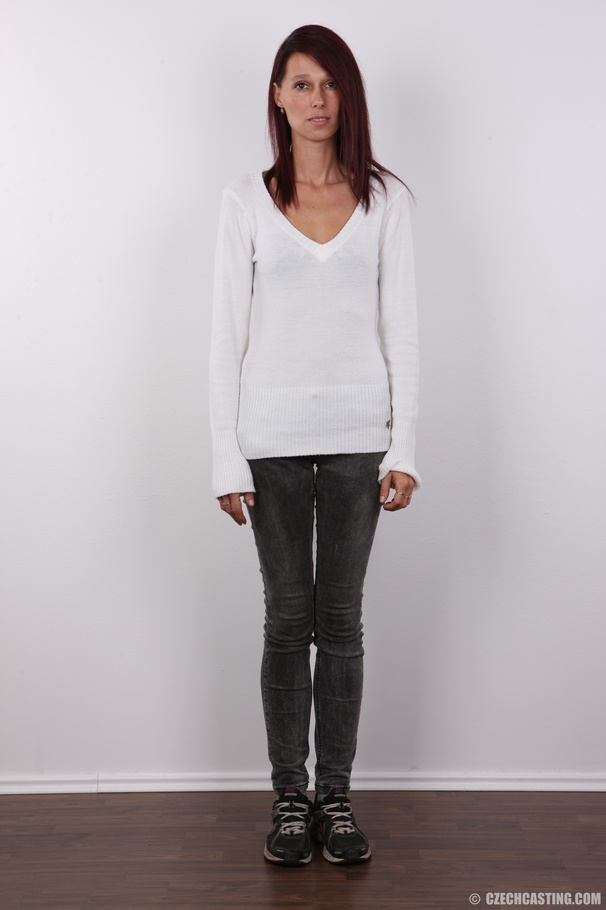 Lovely redhead with skinny body takes off h - XXX Dessert - Picture 2