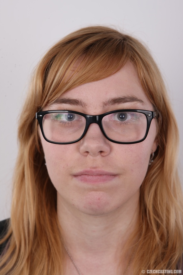 Nerdy chick with glasses wearing turquoise  - XXX Dessert - Picture 1