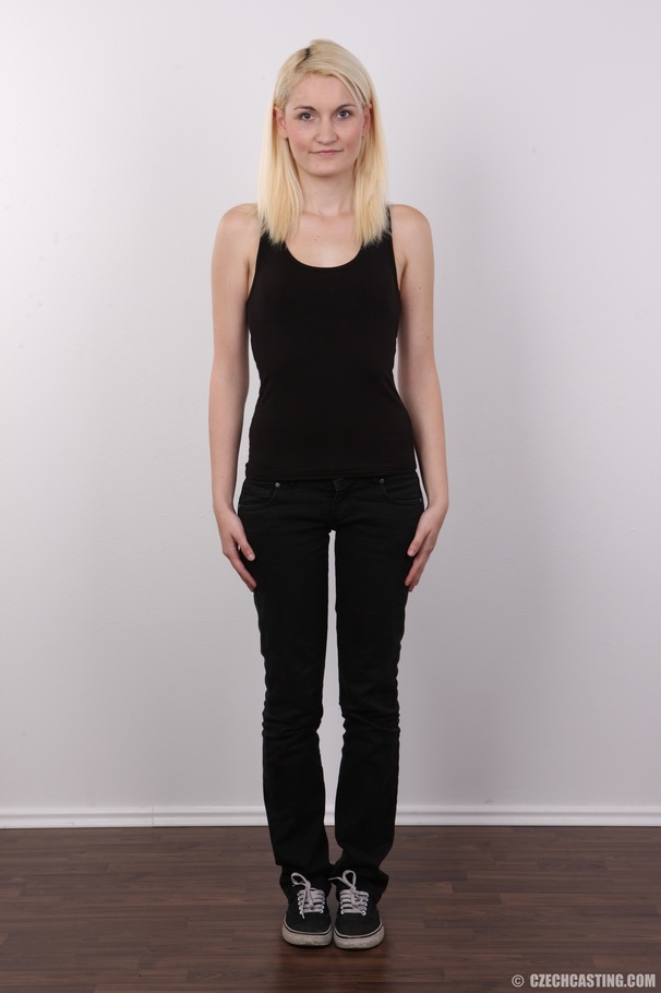 Blonde hottie wearing all black shirt, pant - XXX Dessert - Picture 2
