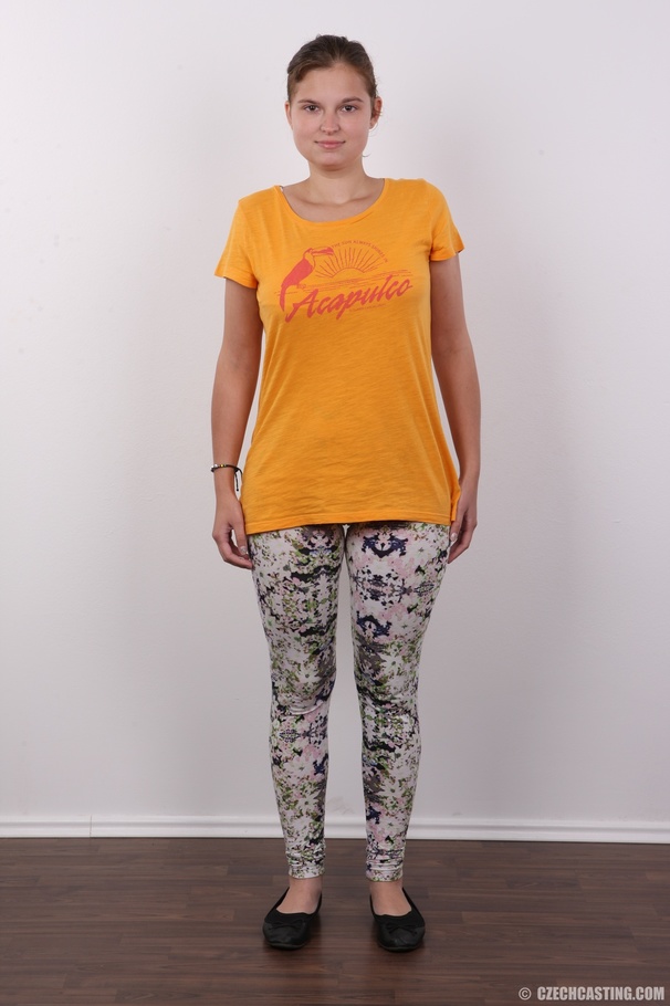 Cute chick in orange shirt, black and white - XXX Dessert - Picture 2