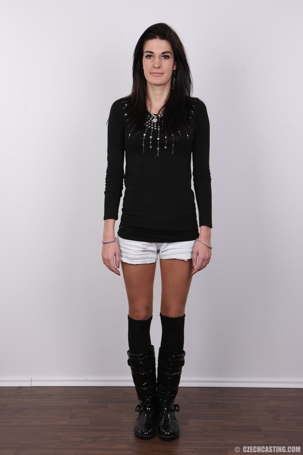 Beautiful chick wearing black shirt, white  - XXX Dessert - Picture 2