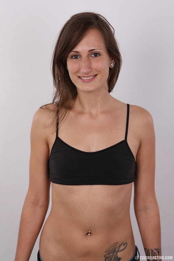 Gorgeous brunette peels off her black shirt - XXX Dessert - Picture 6