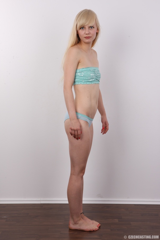Teen blonde takes off her pink polo shirt,  - XXX Dessert - Picture 8