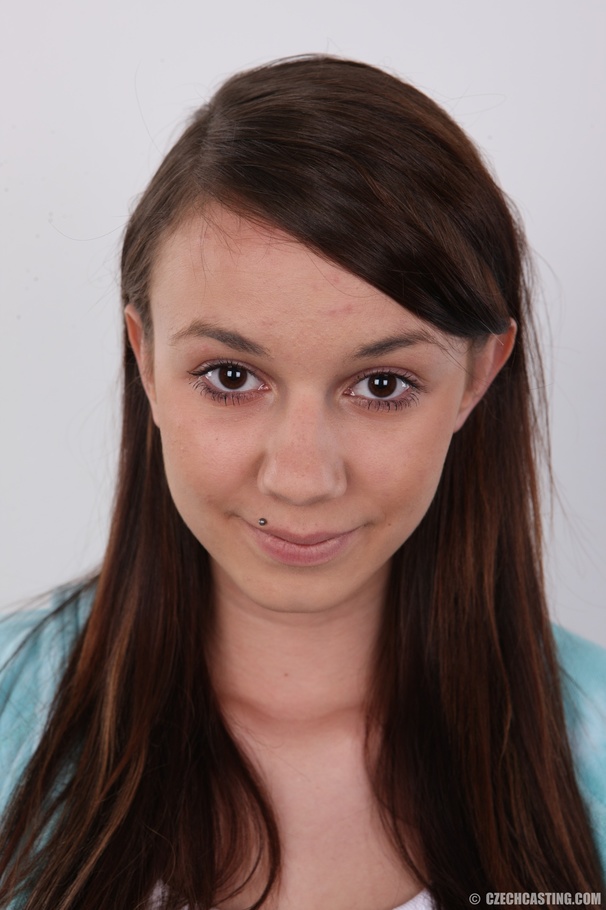 Young chick in white shirt, turquoise jacke - XXX Dessert - Picture 1