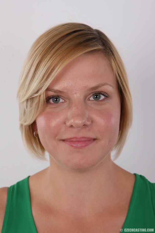 Blonde chick slowly peels off her green blo - XXX Dessert - Picture 1