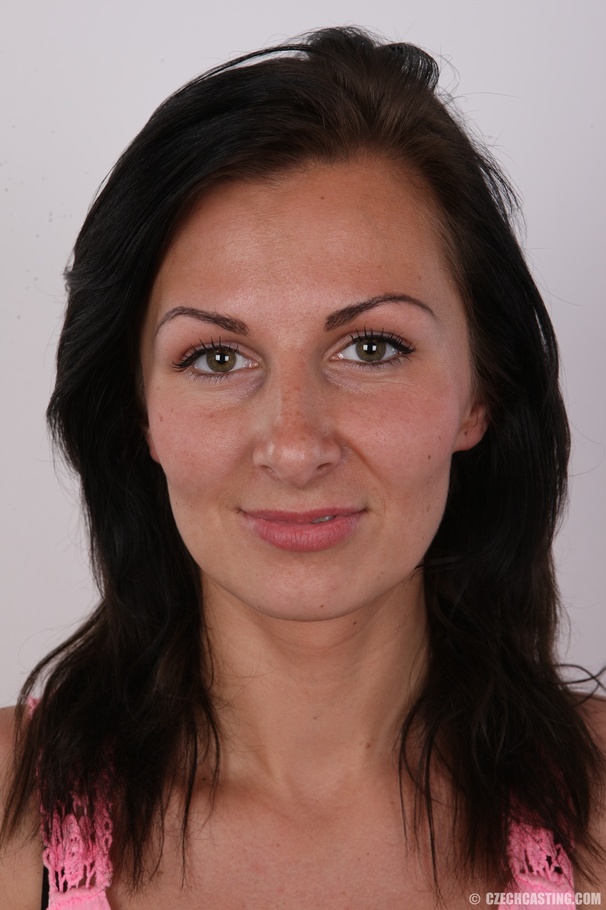 Hot cougar strips off her pink blouse, brow - XXX Dessert - Picture 1