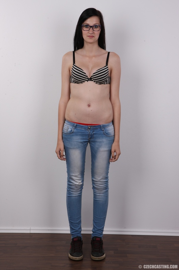 Beautiful chick with glasses strips off her - XXX Dessert - Picture 4