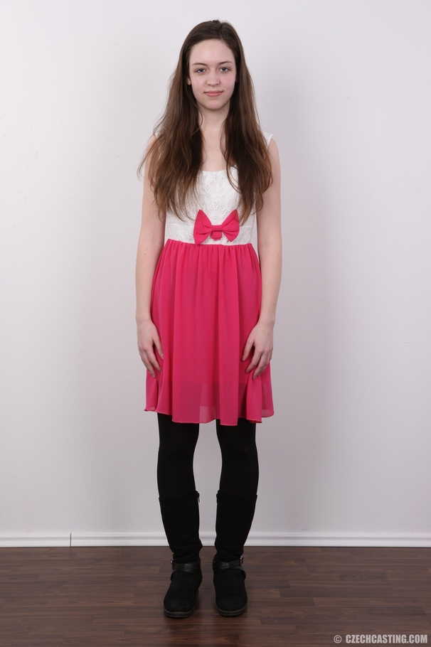 Cute young chick in white and pink dress, b - XXX Dessert - Picture 2