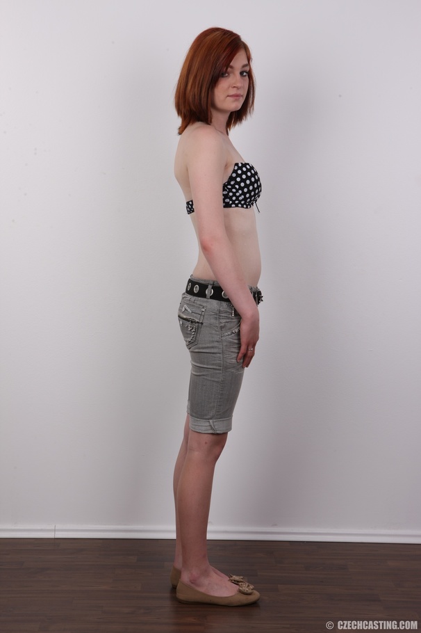 Pretty redhead strips down her orange tube  - XXX Dessert - Picture 7