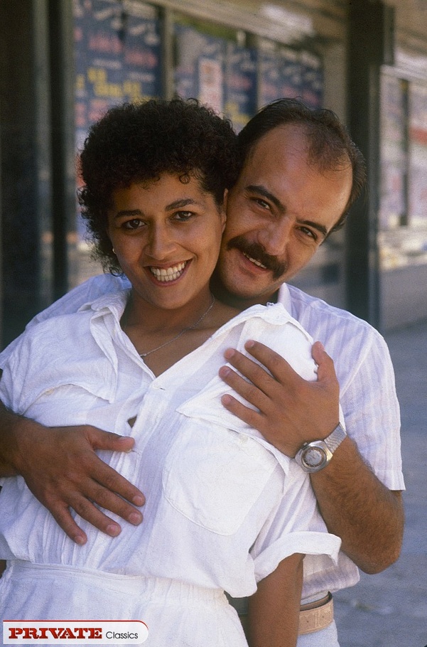 Curly babe sucks her husband's dick in whit - XXX Dessert - Picture 1