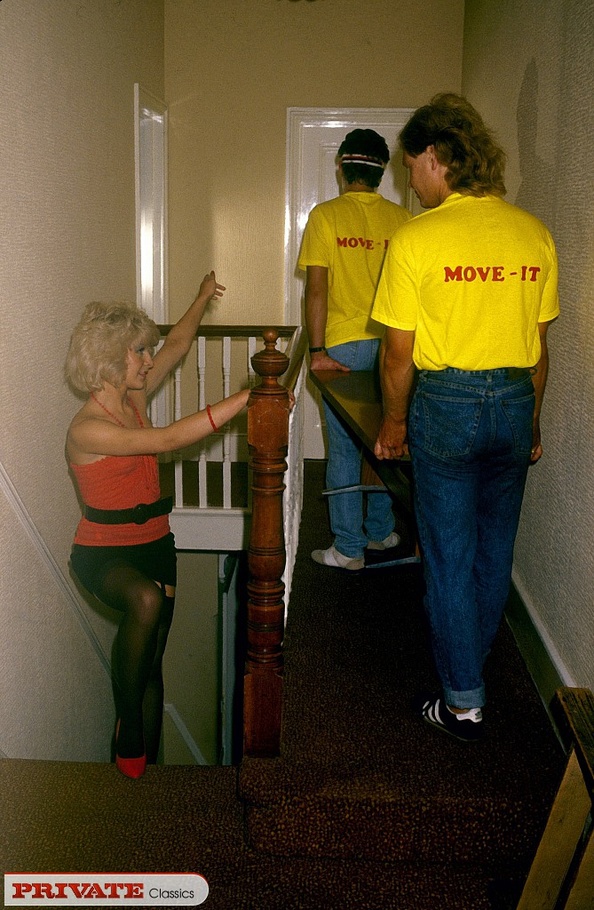 Stunning blonde wearing red blouse, shoes,  - XXX Dessert - Picture 2