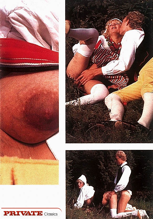 Blonde maiden wearing white dress with hood - XXX Dessert - Picture 5