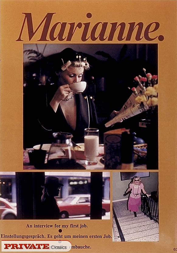 Hot redhead wearing peach colored dress let - XXX Dessert - Picture 6