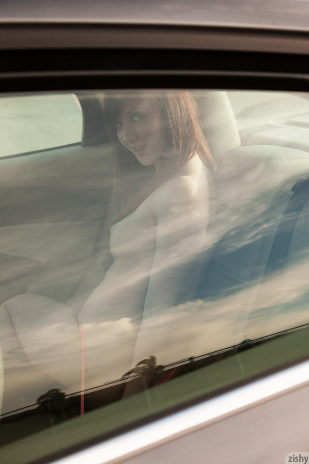Naughty brunette freshie undressing in the  - XXX Dessert - Picture 6
