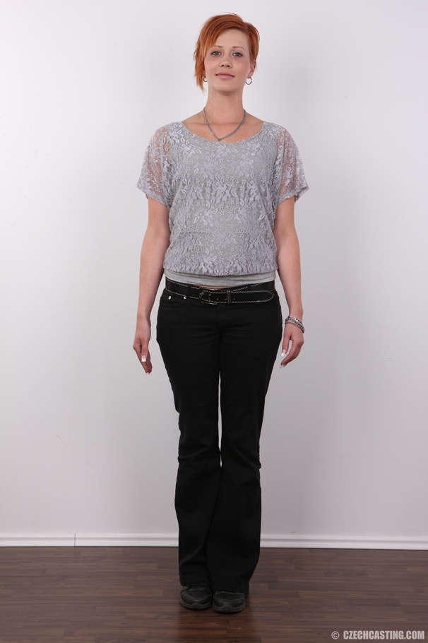 Adorable ginger cat in a grey floral top an - XXX Dessert - Picture 2