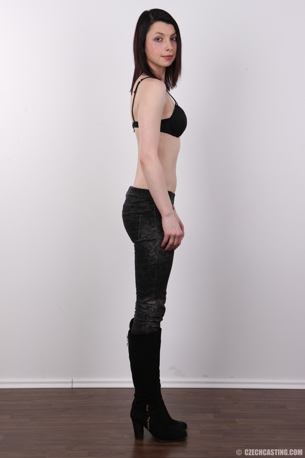 Stunning belle in a black top, pants, boots - XXX Dessert - Picture 5