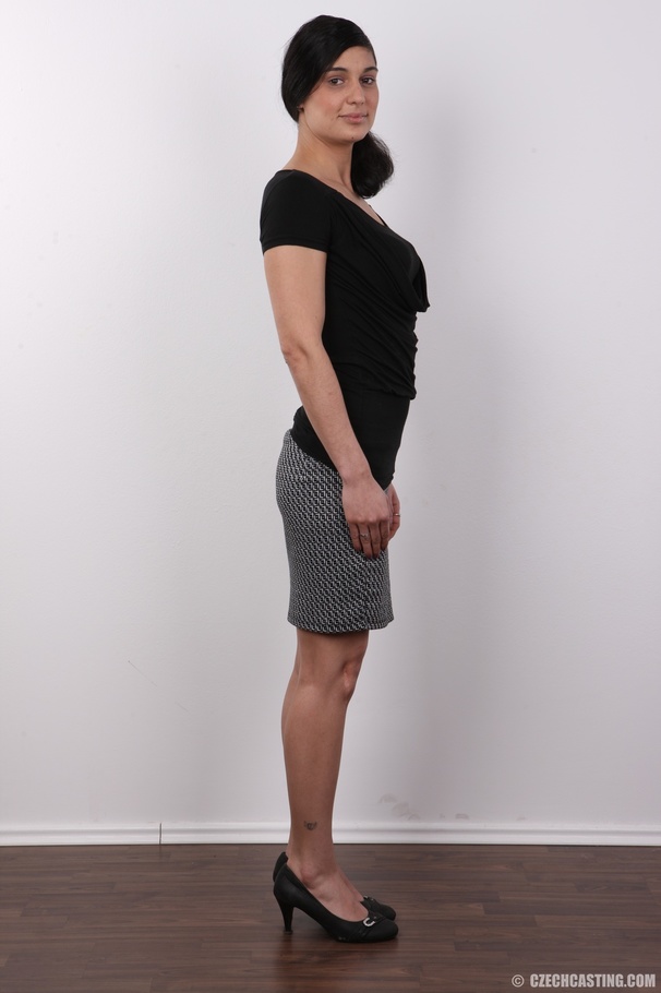 Flawless coquette in a black top and grey s - XXX Dessert - Picture 3