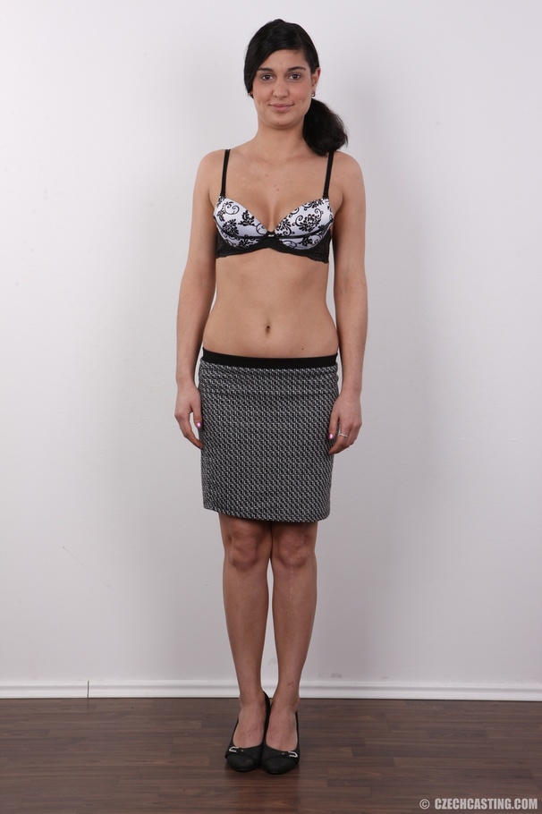 Flawless coquette in a black top and grey s - XXX Dessert - Picture 4