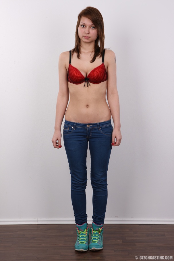 Awesome hussy in a denim vest, black shirt, - XXX Dessert - Picture 4