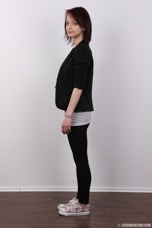 Delish dame in a black jacket and pants dis - XXX Dessert - Picture 3