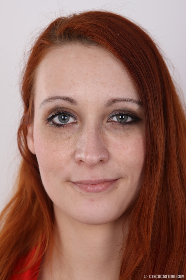 Marvelous red-haired lass in a red top and  - XXX Dessert - Picture 1