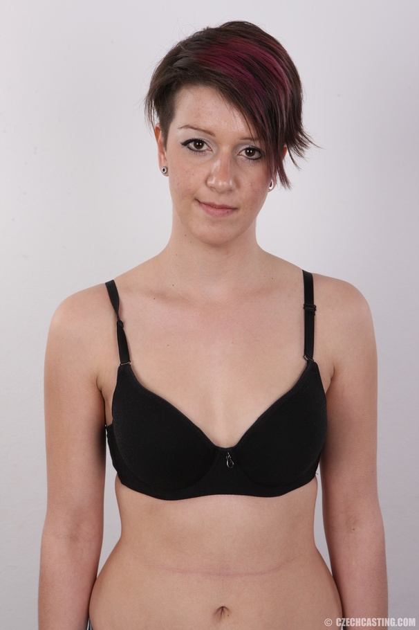 Enchanting minx in a striped sweater and je - XXX Dessert - Picture 6