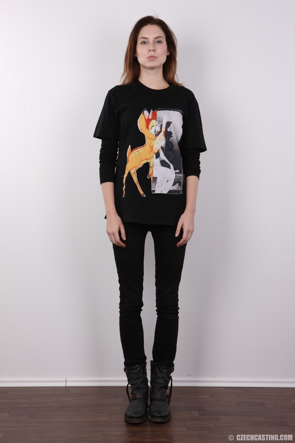 Beguiling cutie in a black shirt, pants and - XXX Dessert - Picture 2