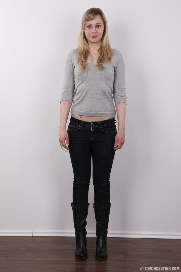 Pretty fawn in a grey shirt and black pants - XXX Dessert - Picture 2