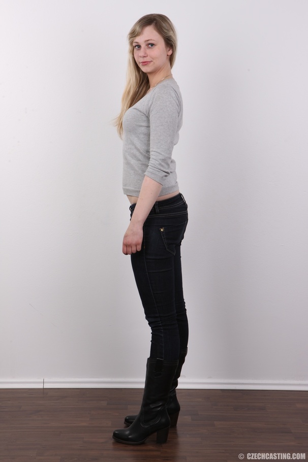 Pretty fawn in a grey shirt and black pants - XXX Dessert - Picture 3