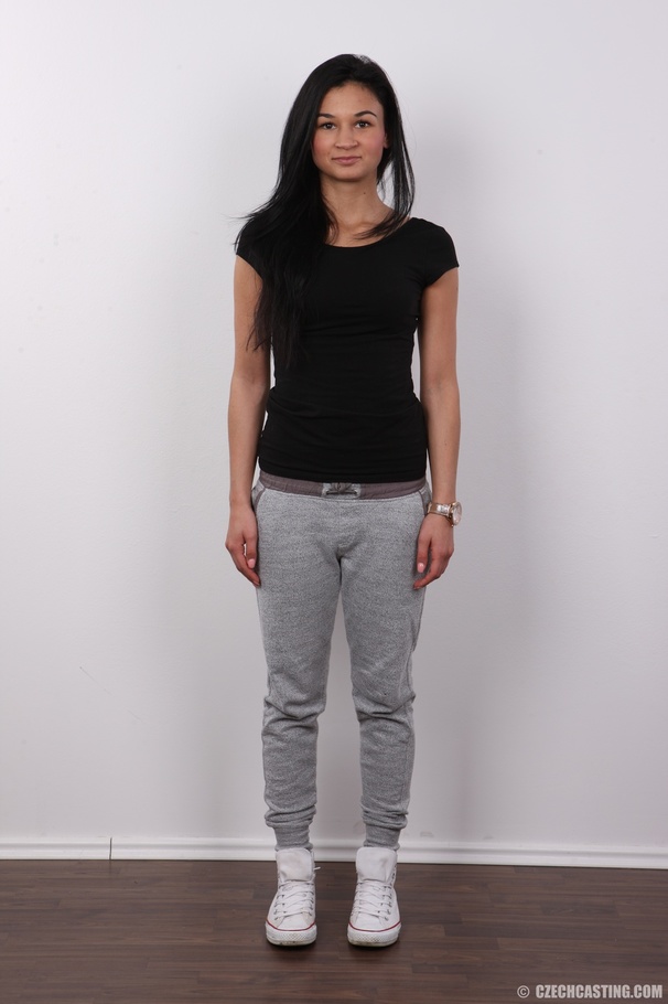 Fine whore in a black top and grey sweat pa - XXX Dessert - Picture 2