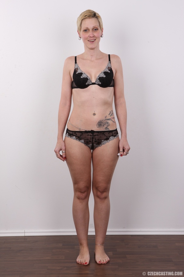 Delicious short-haired chiquita in a black  - XXX Dessert - Picture 7