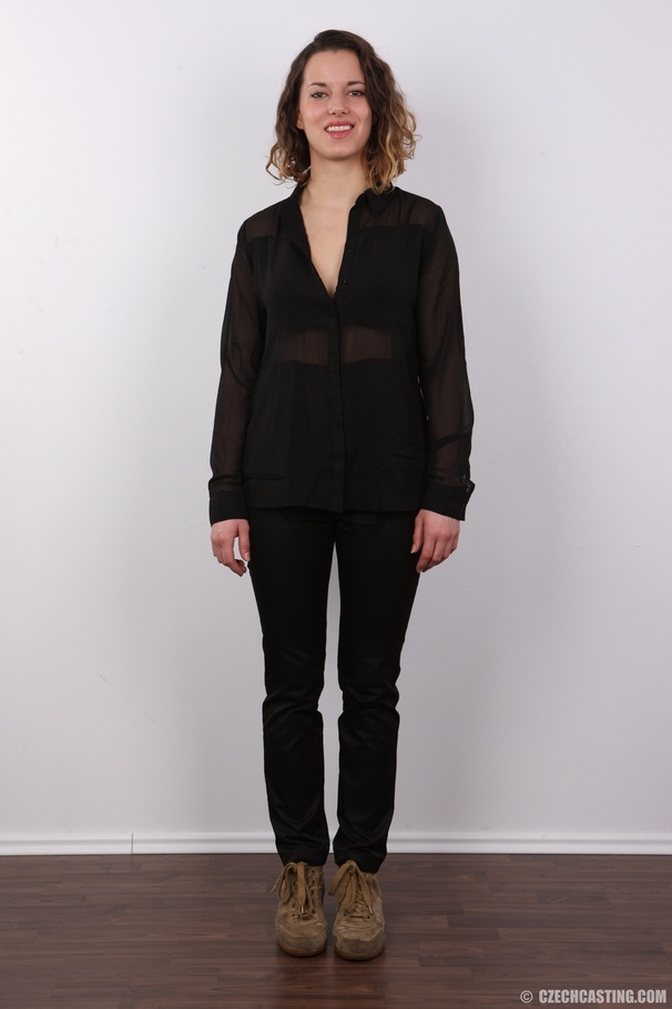 Fun darling in a black top, pants and brown - XXX Dessert - Picture 2