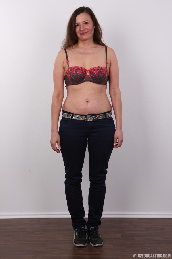 Desirable woman in a yellow top, jeans and  - XXX Dessert - Picture 4