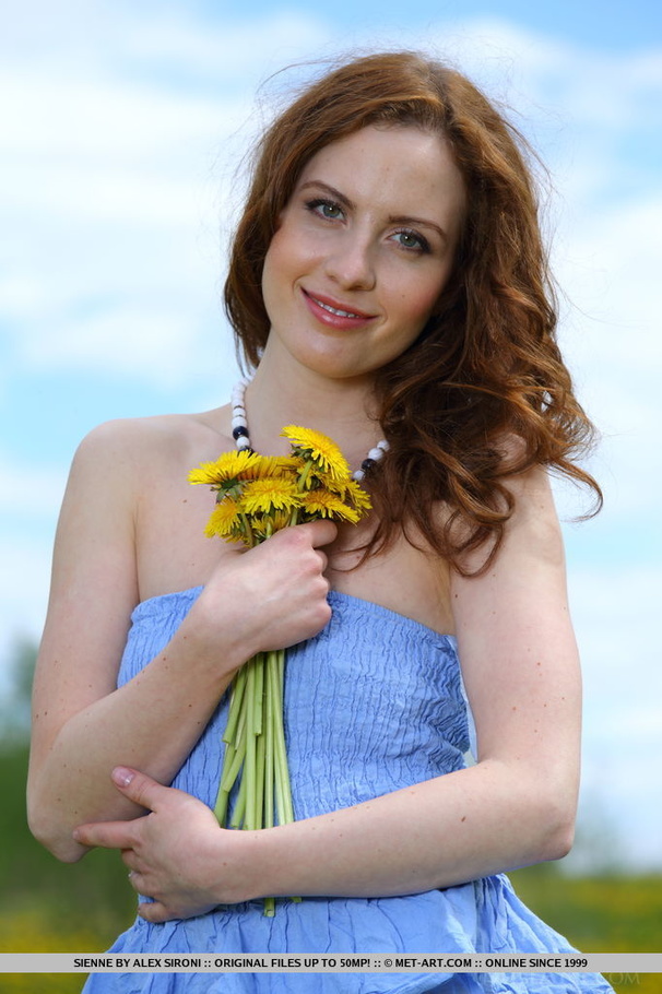 Loose tramp in a frilly blue dress shows he - XXX Dessert - Picture 1