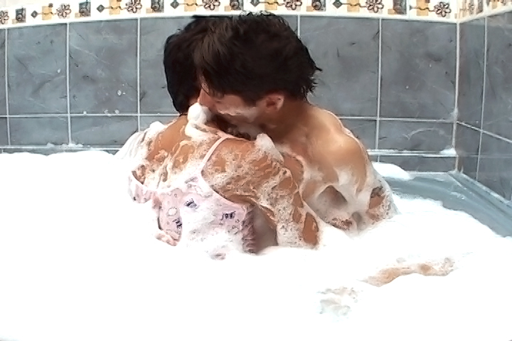 Delectable duo of dudes in ladies undies fuck in the tub. - XXXonXXX - Pic 1